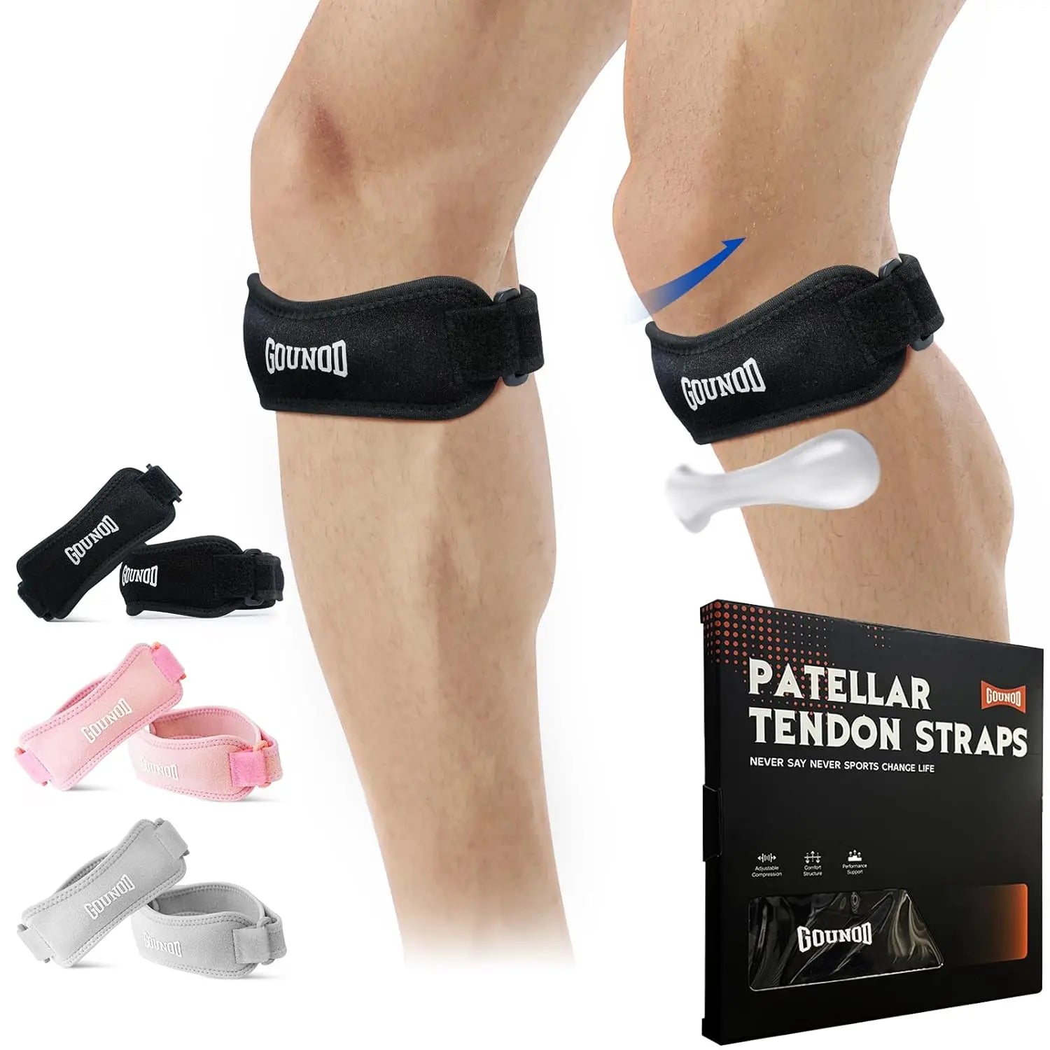 GOUNOD Patella Knee Straps Pain Relief