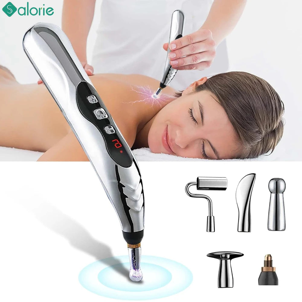 Acupuncture Pen 5/3 Heads Electric Muscle Pain Relief
