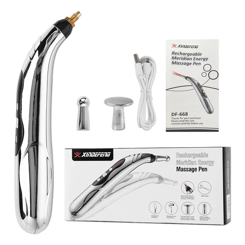 Acupuncture Pen 5/3 Heads Electric Muscle Pain Relief