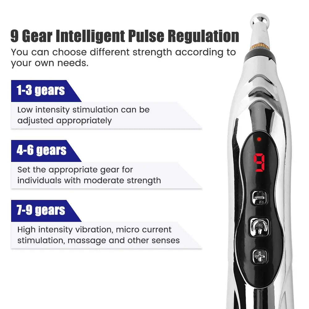 Acupuncture Pen 5/3 Heads Electric Muscle Pain Relief