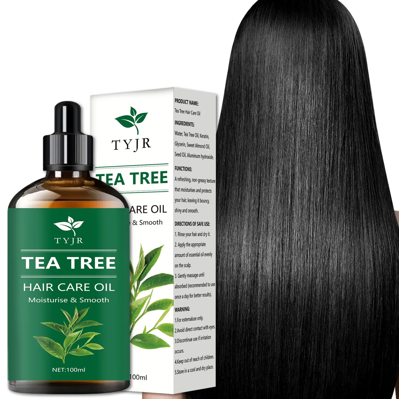 Tree tea Essential Oil Pure Natural Hair Growth
